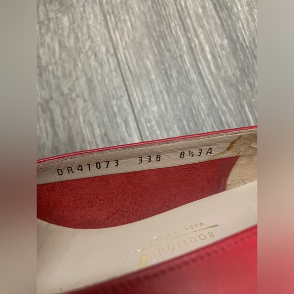 Salvatore Ferragamo Women’s Vara Red Leather Bow Low Pumps Size 8.5 /very narrow - Picture 7 of 12